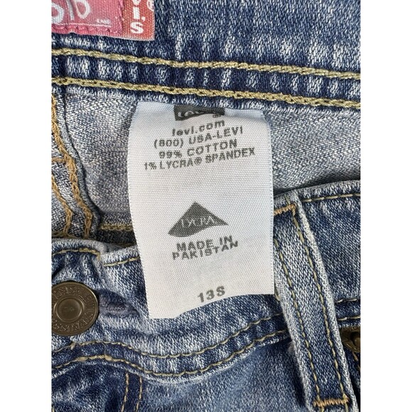 Levis 518 Superlow Jeans Women 34x30 Blue Bootcut Fading Sz Tag 13 S - Picture 9 of 13